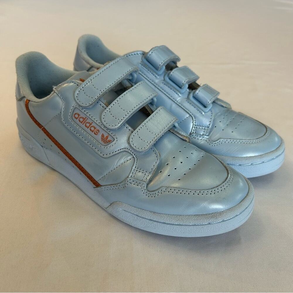 Adidas Continental 80 W Strap Sneakers Light Blue 8.5 US